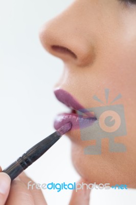Make-up Artist Stock Photo