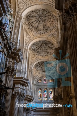 Malaga, Andalucia/spain - July 5 : Interior View Of The Cathedra… Stock Photo Malaga, Andalucia/spain - July 5 : Interior View Of The Cathedra… Stock Photo
