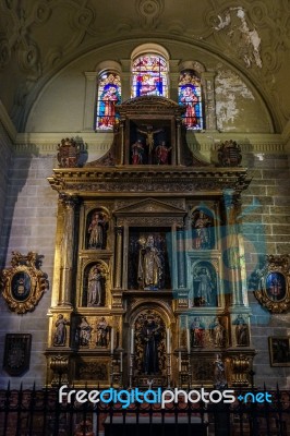 Malaga, Andalucia/spain - July 5 : Interior View Of The Cathedra… Stock Photo