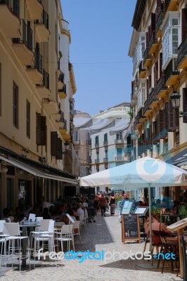 Malaga, Andalucia/spain - July 5 :view Of The City Centre Of Mal… Stock Photo