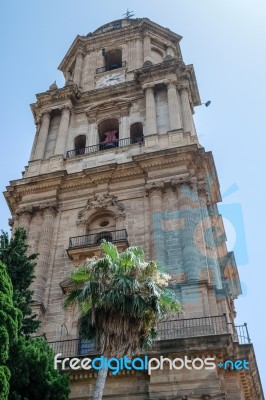 Malaga, Andalucia/spain - July 5 : View Towards The Cathedral In… Stock Photo
