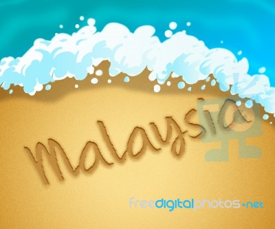Malaysia Holiday Shows Vacation Asia 3d Illustration Stock Image