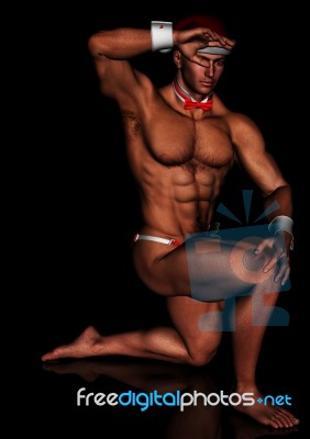 Male Exotic Dancer Stock Image