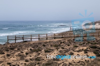 Malhao Coastline On Alentejo Stock Photo