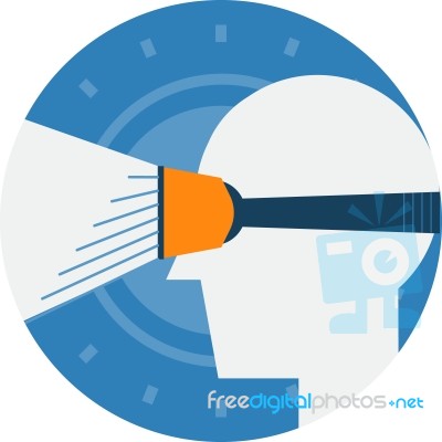 Man Wearing Virtual Reality Goggles Stock Image