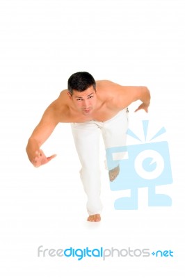 Man With Bare Chest Stock Photo