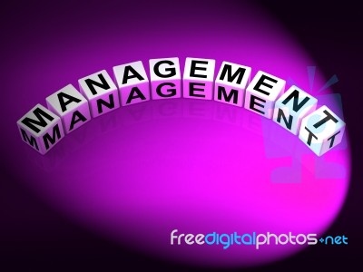 Management Letters Mean Running Of Business And Executives Stock Image