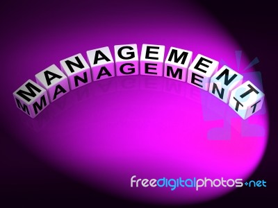 Management Letters Mean Running Of Business And Executives Stock Image