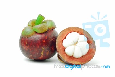 Mangosteen Stock Photo