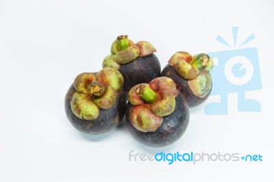 Mangosteen Stock Photo