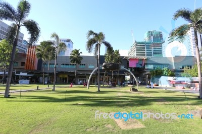 Manila - May 17: The Bonifacio High Street Blocks Features Mostl… Stock Photo