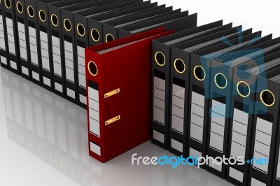 Many Folders Stock Image