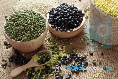 Many Nuts In A Bowl Stock Photo