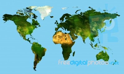 Map Of The World Stock Image