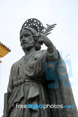 Marbella, Andalucia/spain - July 6 : Statue Of San Bernabe In Ma… Stock Photo