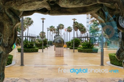 Marbella, Andalucia/spain -july 6 : Statues By Salvador Dali In Stock Photo