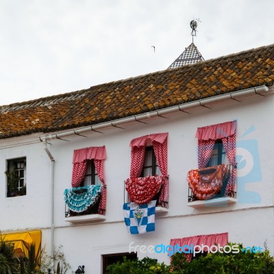 Marbella, Andalucia/spain - July 6 : Traditional Spanish Dresses… Stock Photo