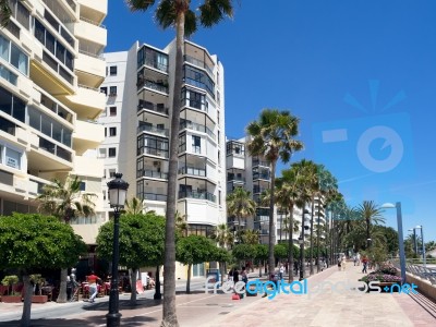 Marbella, Andalucia/spain - May 4 : Street Scene In Marbella Spa… Stock Photo