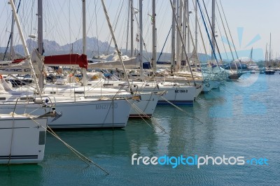 Marina At Cannigione Sardinia Stock Photo