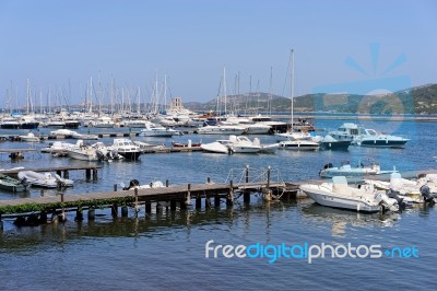 Marina At Cannigione Sardinia Stock Photo