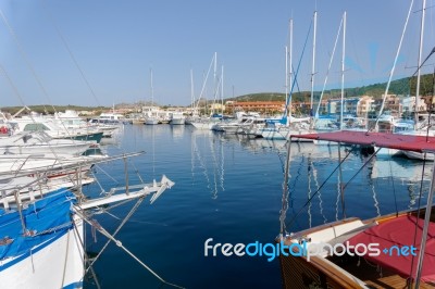 Marina At Palau In Sardinia Stock Photo