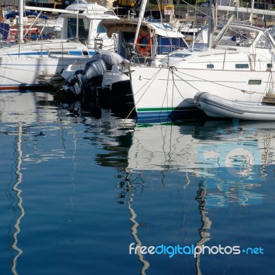 Marina At Palau In Sardinia Stock Photo