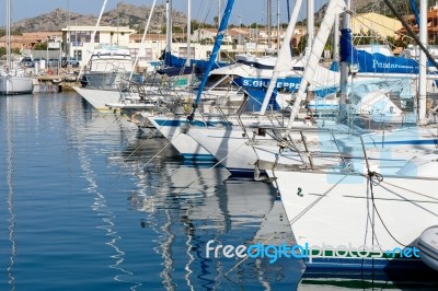 Marina At Palau In Sardinia Stock Photo