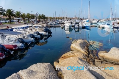 Marina At Palau In Sardinia Stock Photo