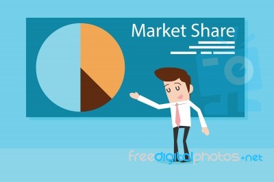 Market Share Stock Image