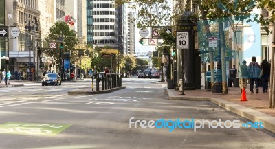 Market Street In San Francisco Stock Photo