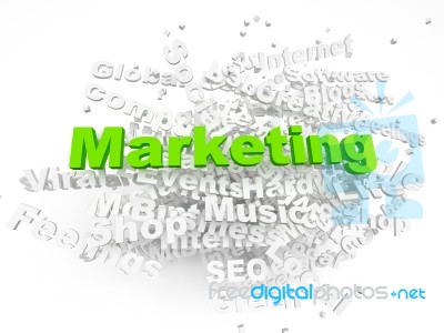 Marketing Text Stock Image