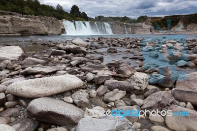 Maruia Waterfall Stock Photo