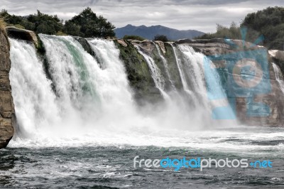 Maruia Waterfall Stock Photo