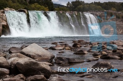 Maruia Waterfall Stock Photo