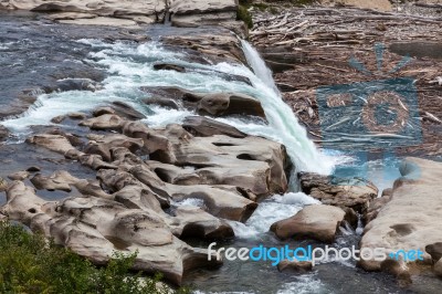 Maruia Waterfall Stock Photo