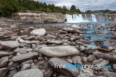 Maruia Waterfall Stock Photo