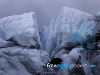 Matanuska Glacier, Alaska Stock Photo