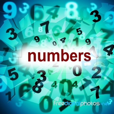 Mathematics Counting Shows One Two Three And Learn Stock Image