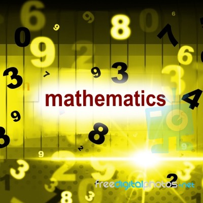 Mathematics Counting Shows One Two Three And Maths Stock Image
