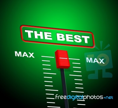 Max Best Shows Upper Limit And Ceiling Stock Image