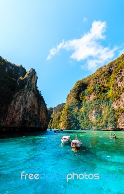 Maya Bay Phi Phi Islands Andaman Sea Krabi, South Of Thailand Stock Photo Maya Bay Phi Phi Islands Andaman Sea Krabi, South Of Thailand Stock Photo