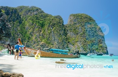 Maya Beach Stock Photo