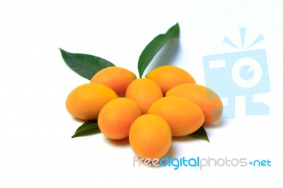 Mayongchid , Mayongchit Marian Plum, Gandaria, Plum Mango Stock Photo