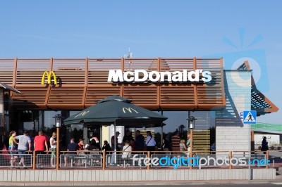 Mcdonalds Restaurant In Poland Stock Photo