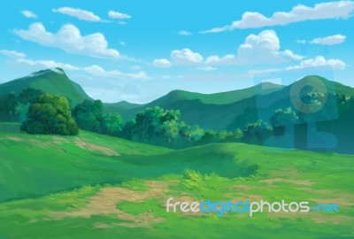 Meadow Background Stock Image