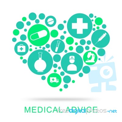 Medical Advice Means Guidance Help And Inform Stock Image