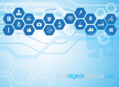 Medical Background .  Illustration  Stock Image