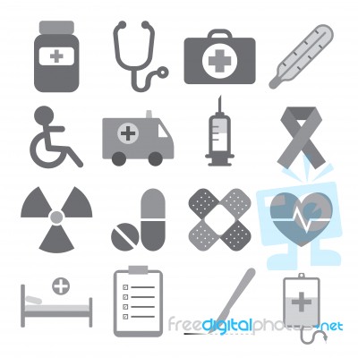 Medical Icon Set Stock Image