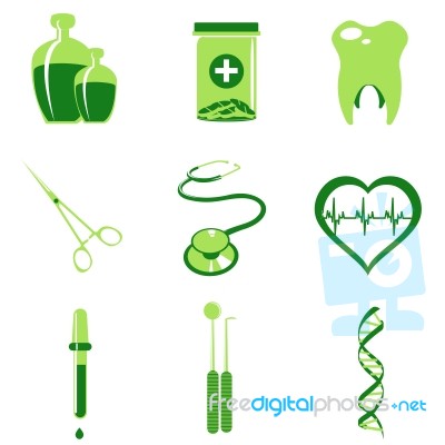 Medical Icons Stock Image