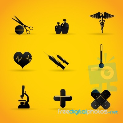 Medical Icons Stock Image